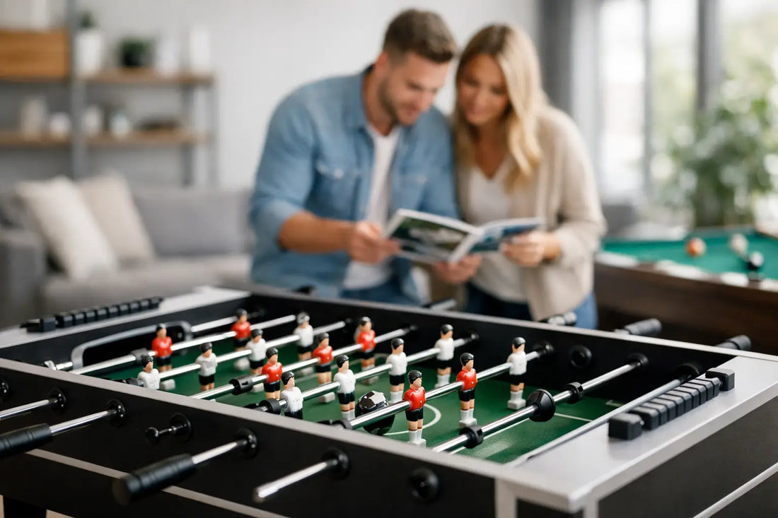 Tischfussballtisch zuhause auswählen