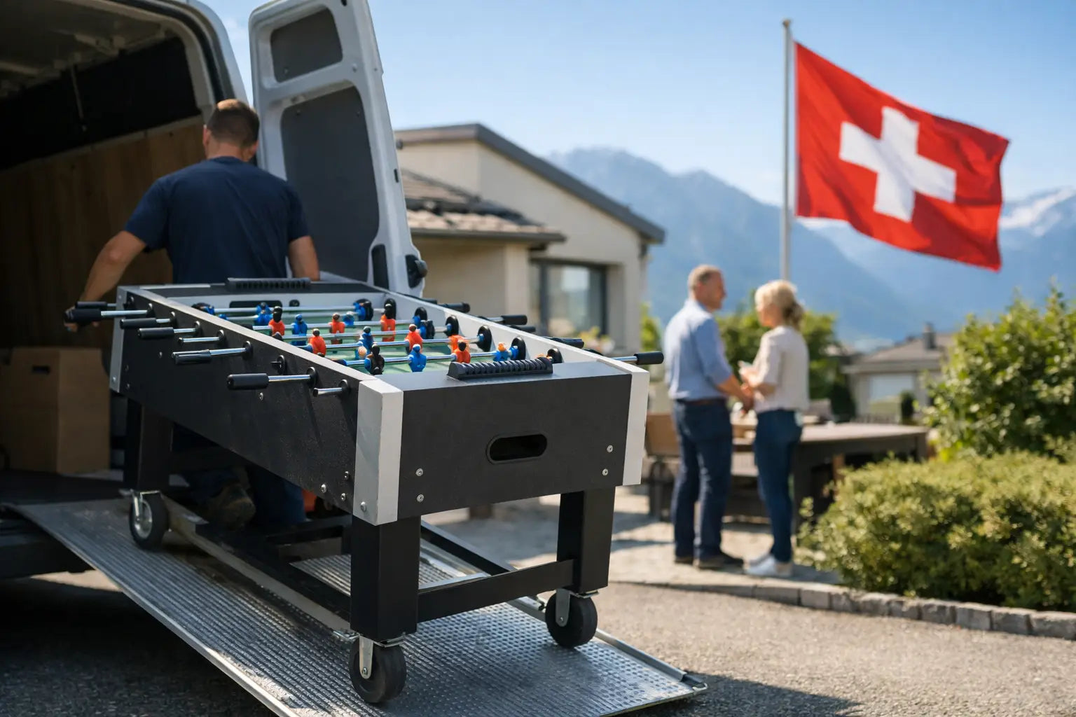 Töggelikasten Lieferung Schweiz: So läuft’s