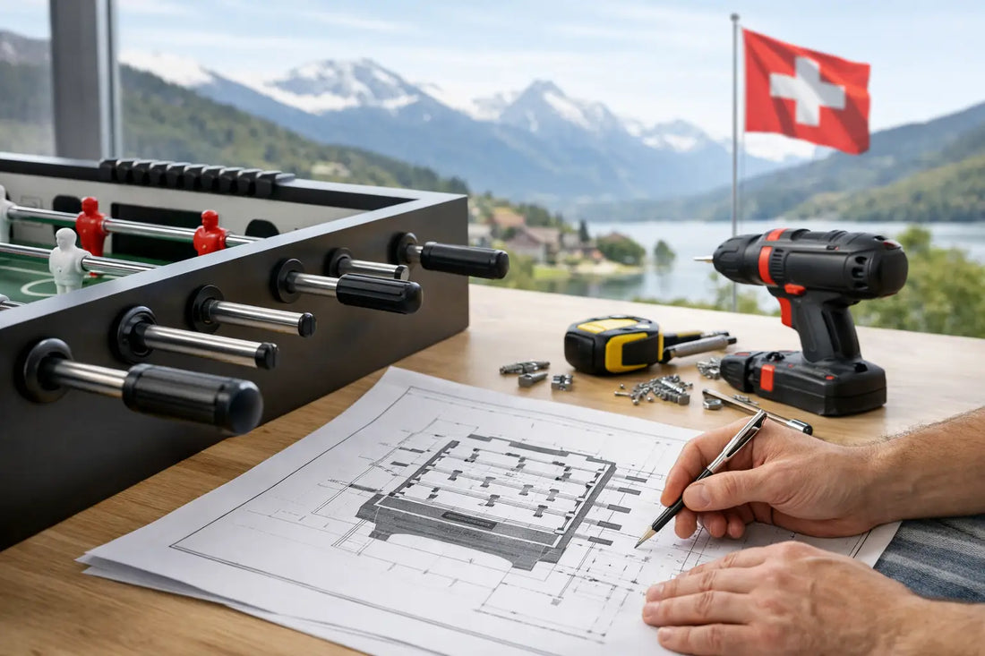 Töggelikasten-Montage Schweiz richtig planen