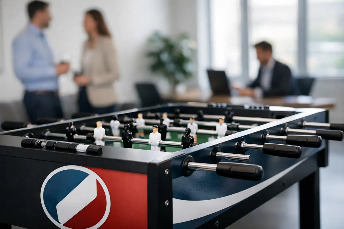Firmenkicker mit Logodruck: Praxisbeispiele