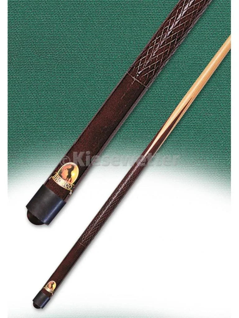 1-teilige Billard-Queue Bronco Standard 140cm mit Schraubleder 12 mm