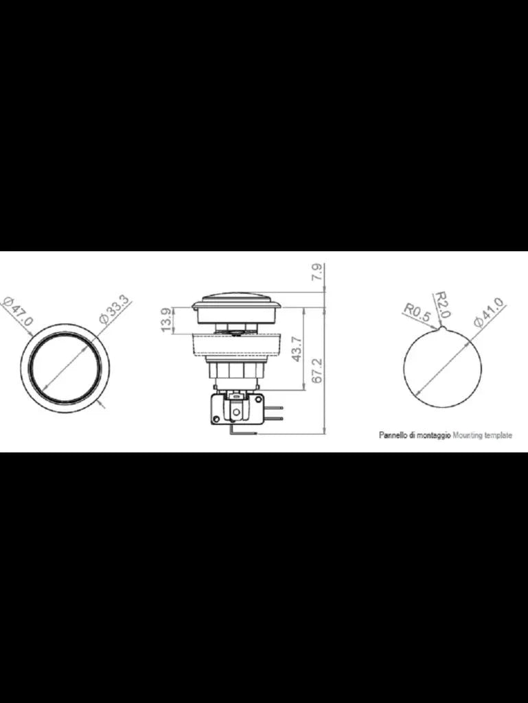 Drucktaster SB16 mit Mikroschalter und LED Beleuchtung