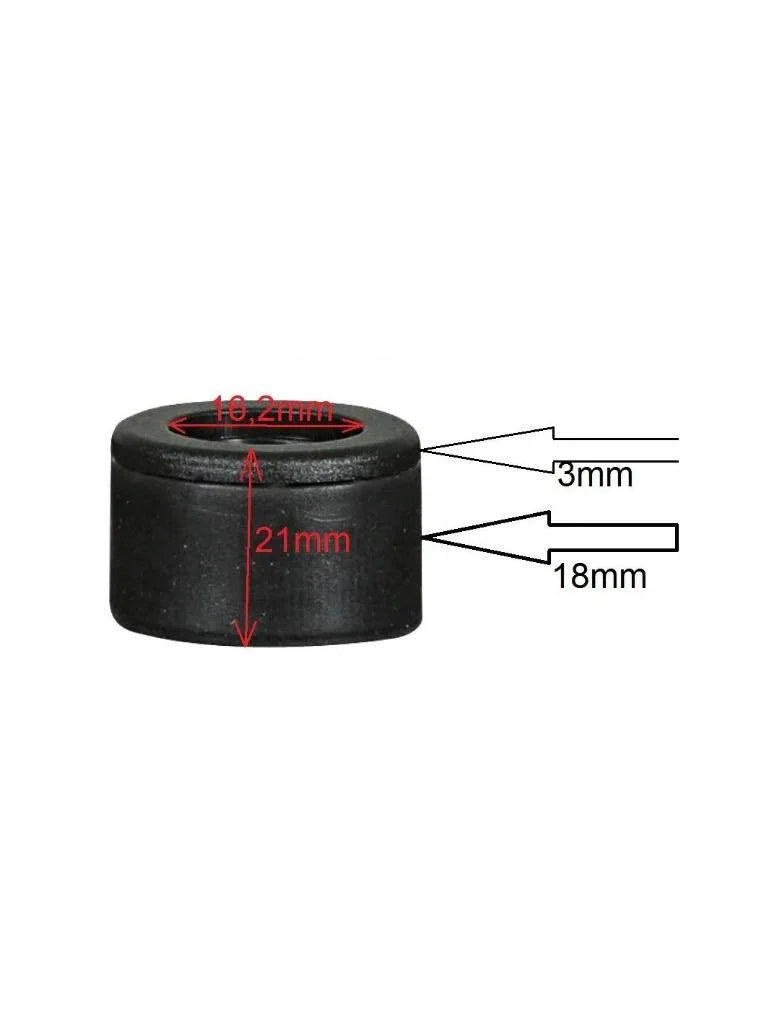 Gummipuffer 21x16mm mit Gleitring
