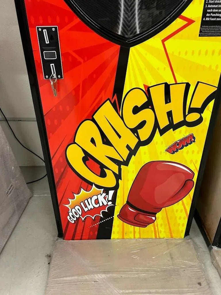 Boxautomat mit LED – Ausstellungsstück im Comix-Design