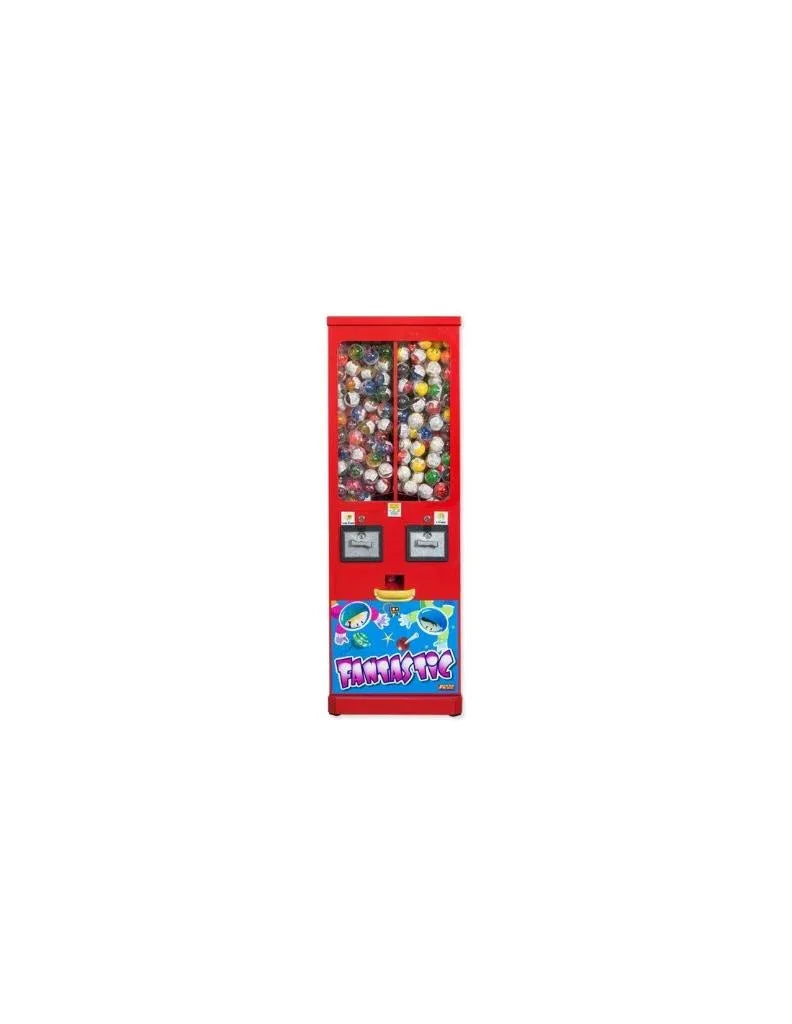 Distributeur automatique de boules rebondissantes/capsules, 2 compartiments 50