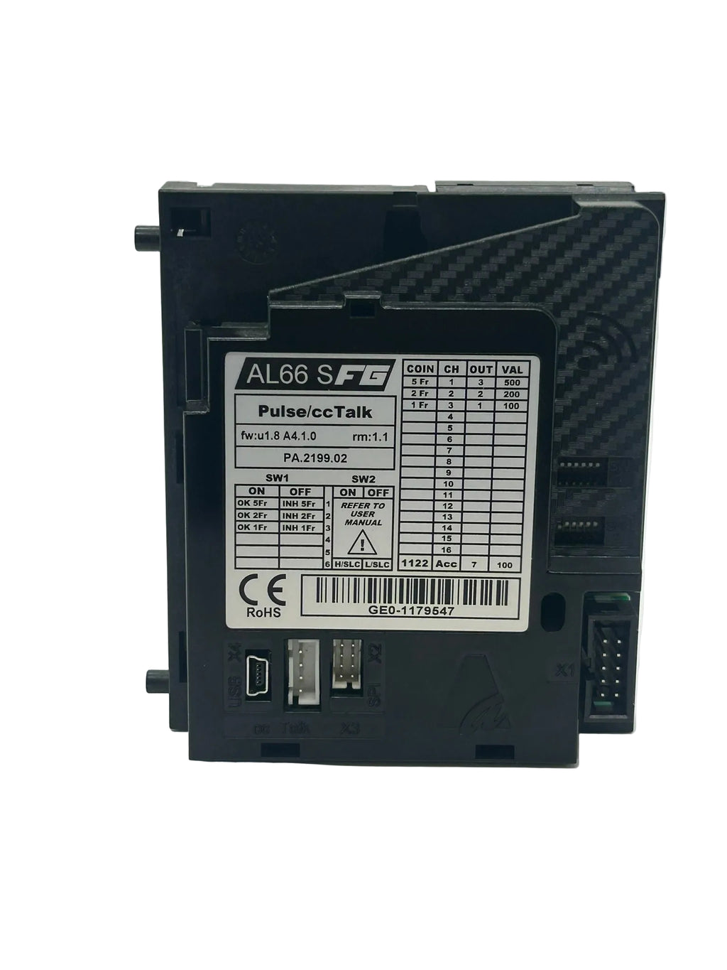 Elektronischer Münzprüfer Alberici AL66 FG S  cc-Talk/USB