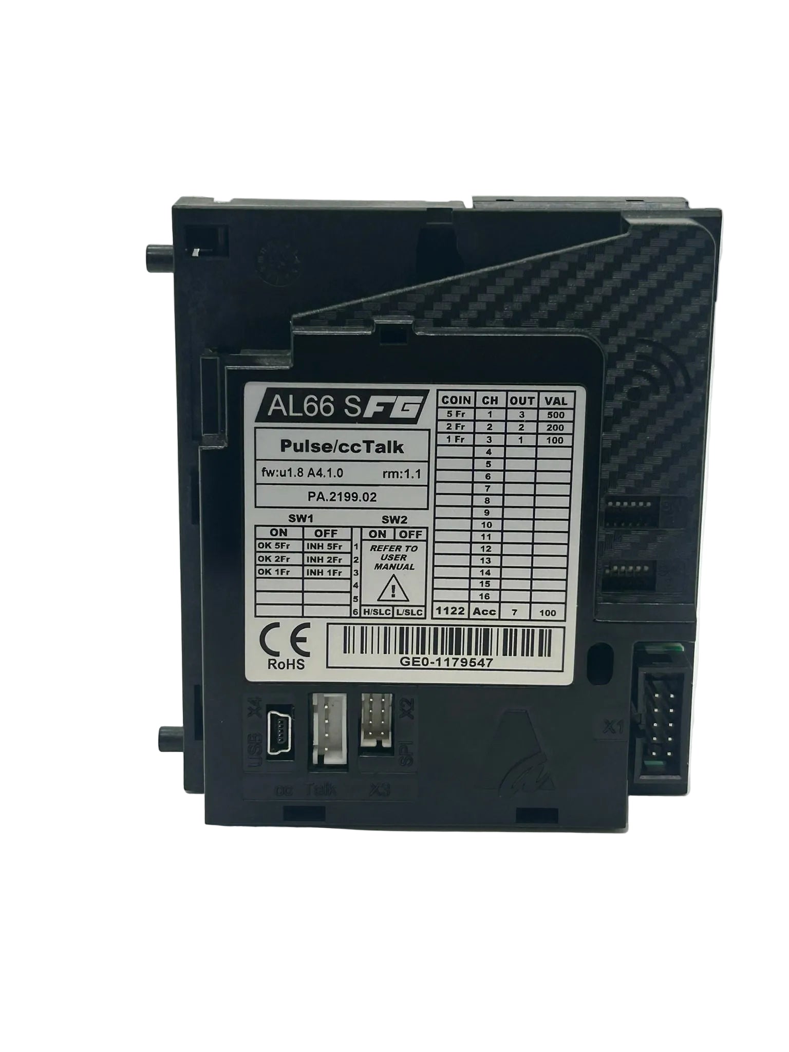 Elektronischer Münzprüfer Alberici AL66 FG S  cc-Talk/USB