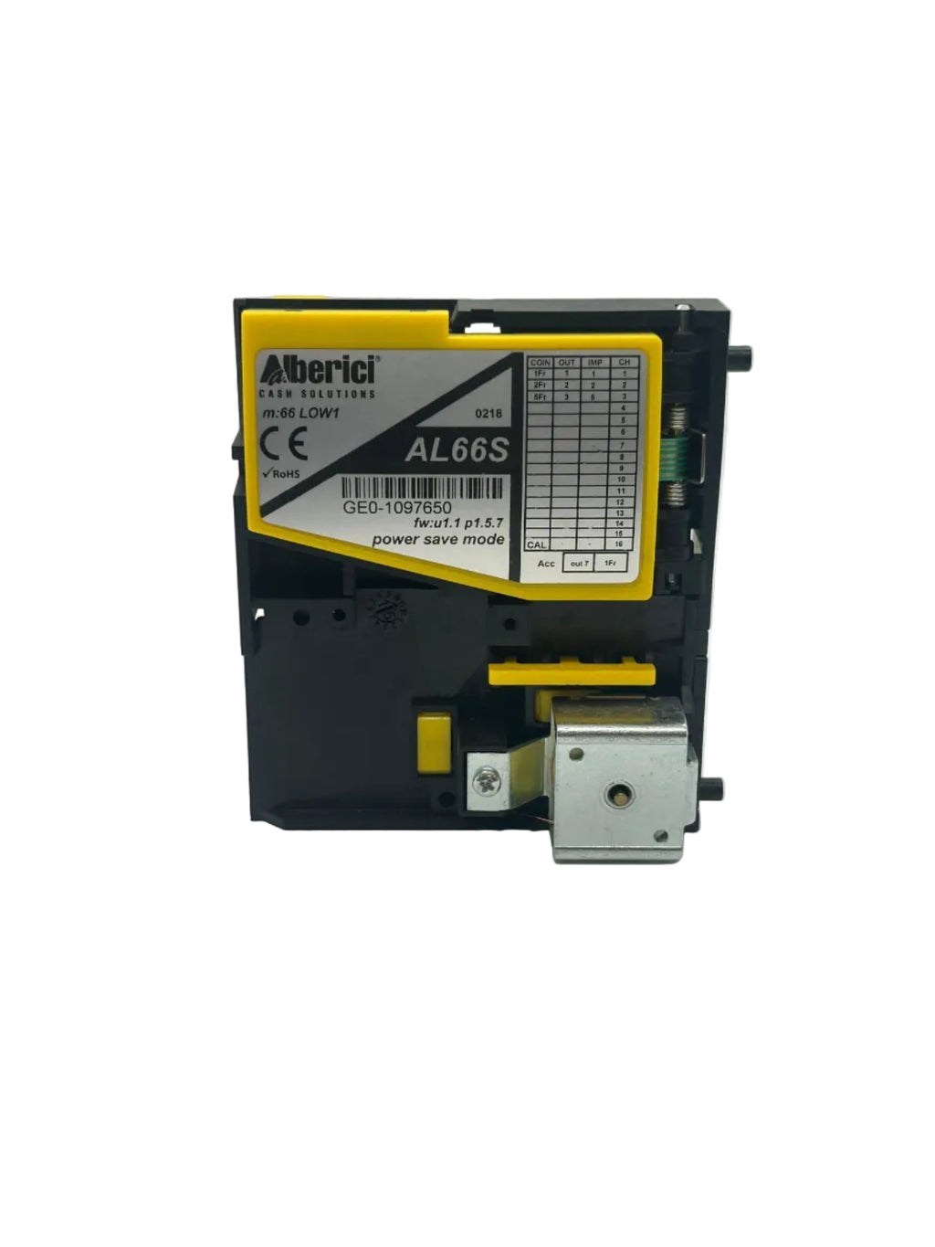 Elektronischer Münzprüfer Alberici AL66 Powersave Version "S" Parallel