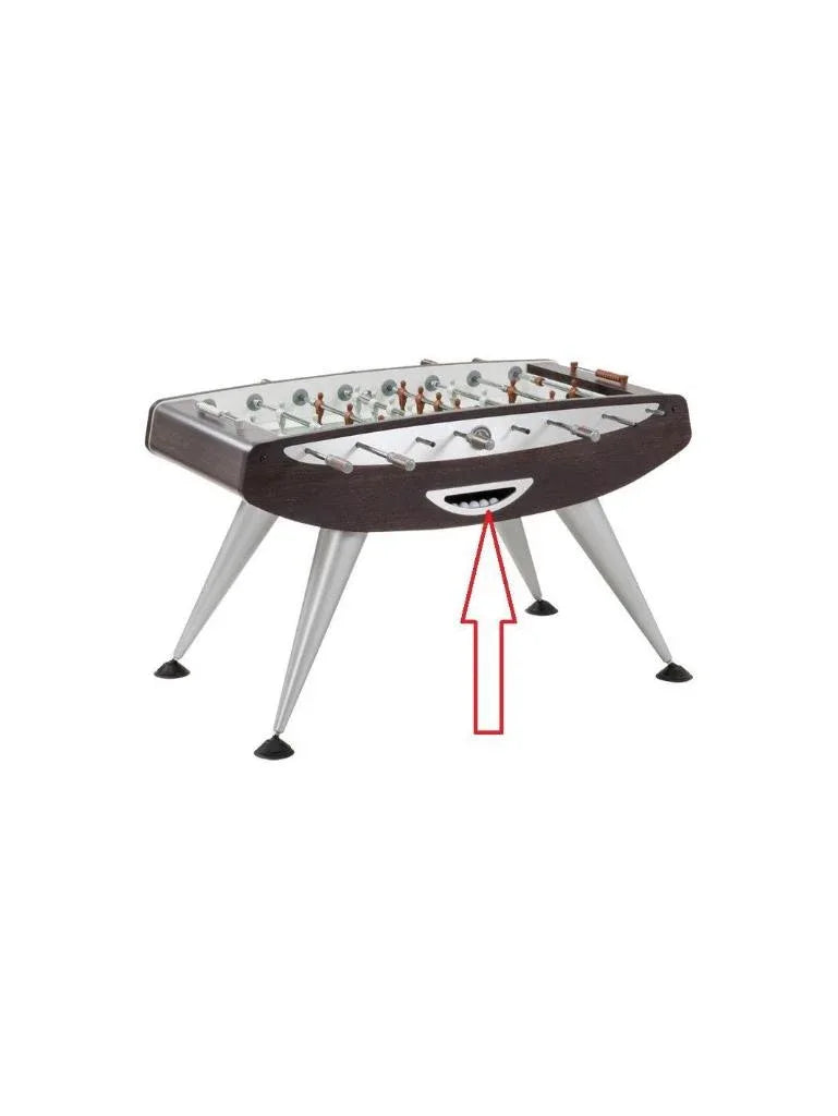 Insert en aluminium "sortie de balle" pour baby-foot Garlando Exclusive