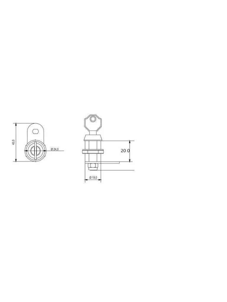 Art. F5.14.01.G5-20   Serrure 20mm