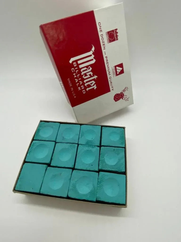 Craie de billard Master couleur au choix 12 pièces