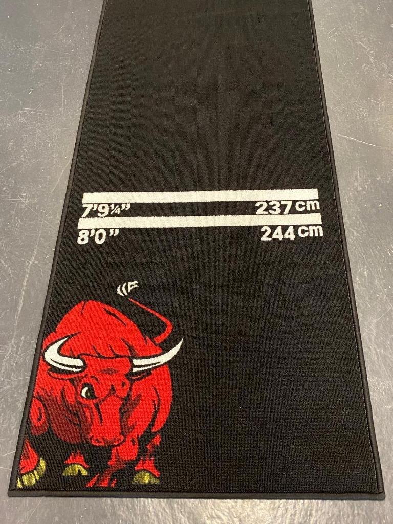 Tapis de fléchettes Bullshooter avec deux lignes de lancer