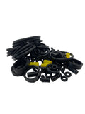 Fippergummi Satz Schwarz 