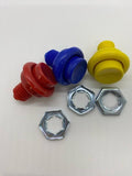 Bouton de flipper coloré