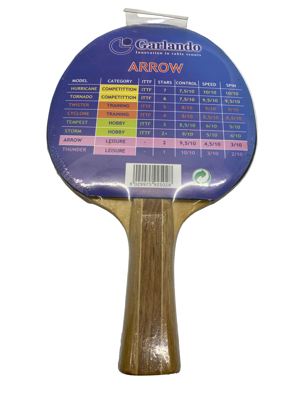 Garlando Arrow Tischtennisschläger 1