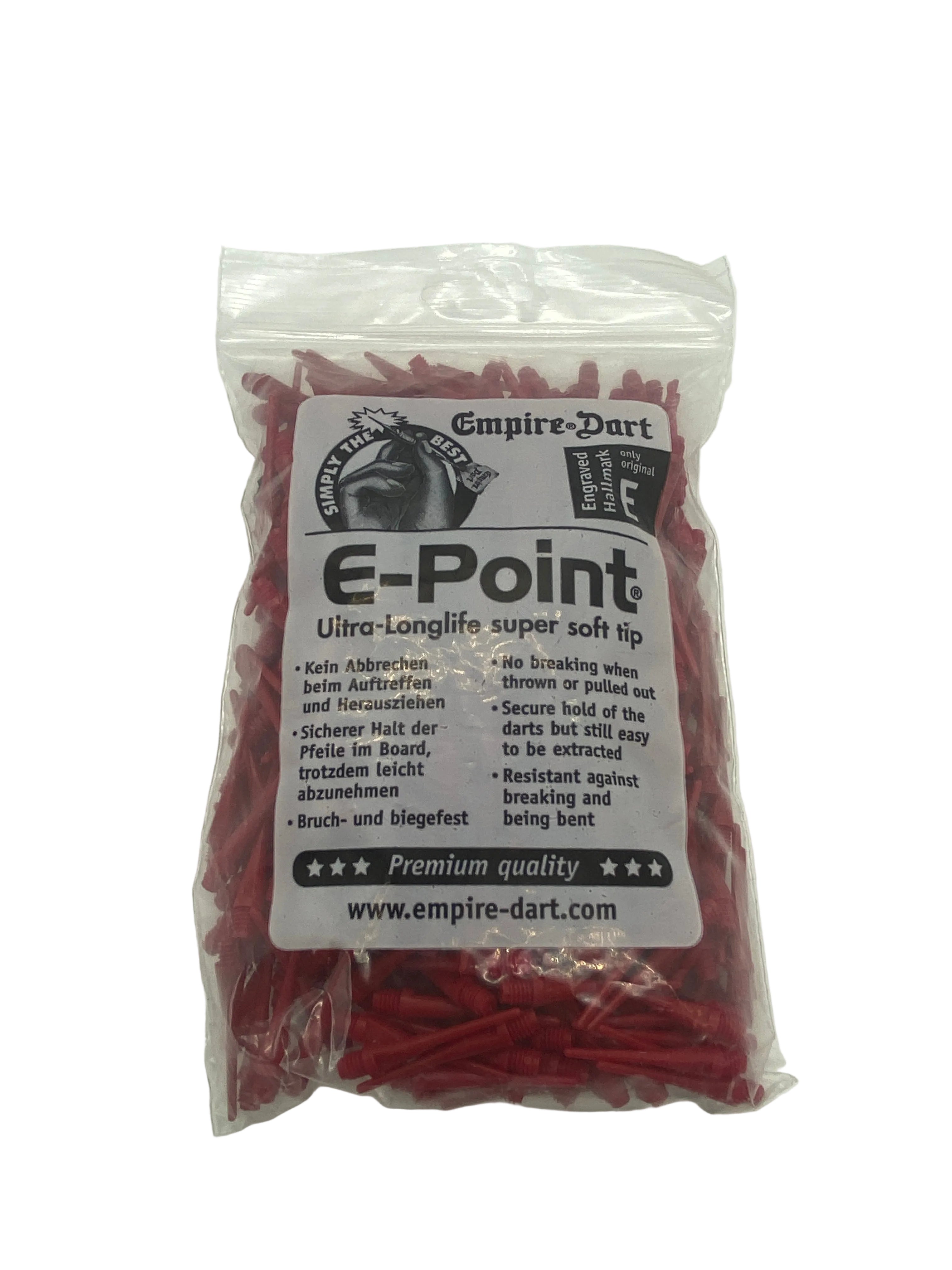 Pointes de fléchettes électroniques E-Point-LANG - Filetage fin - 500 pièces