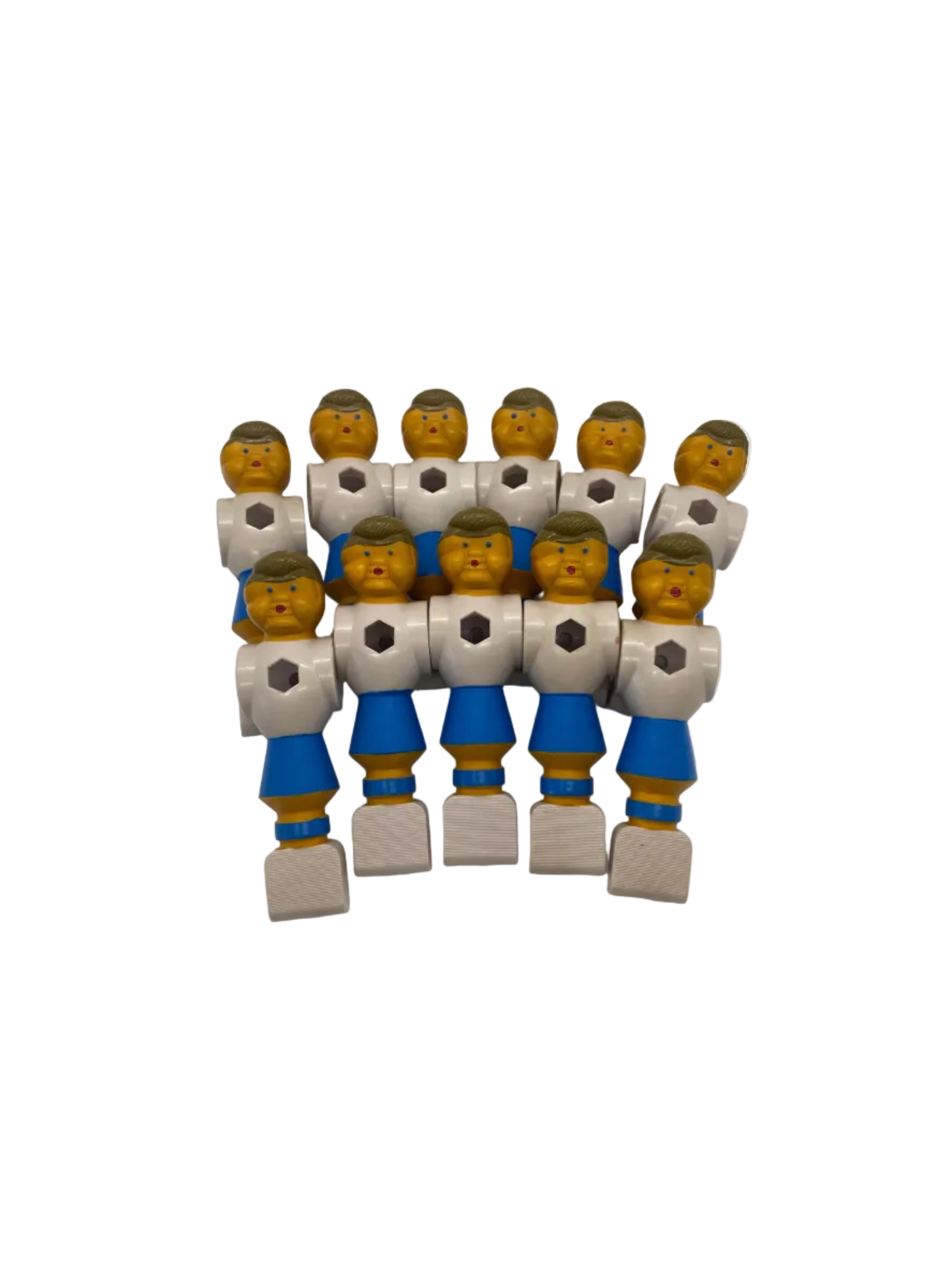Figurines de baby-foot en PVC bleu 16mm