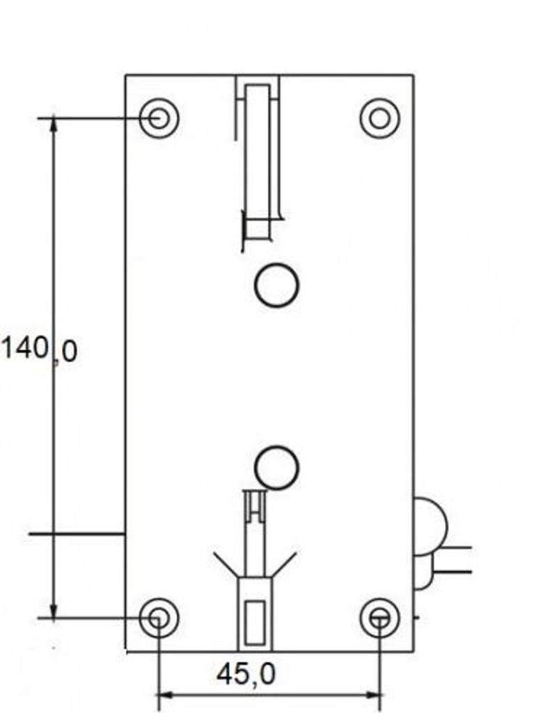 Monnayeur mécanique B-400-F6 I 60x152mm