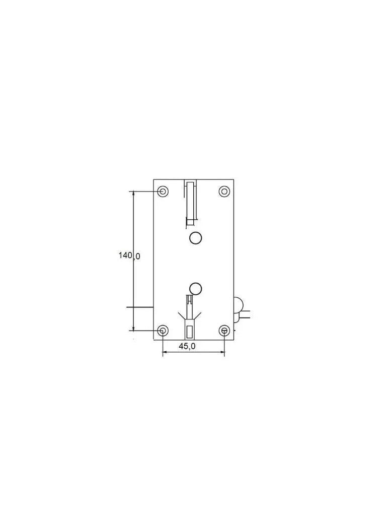 Münzprüfer mechanisch I 63,2x155mm 2.-SFR
