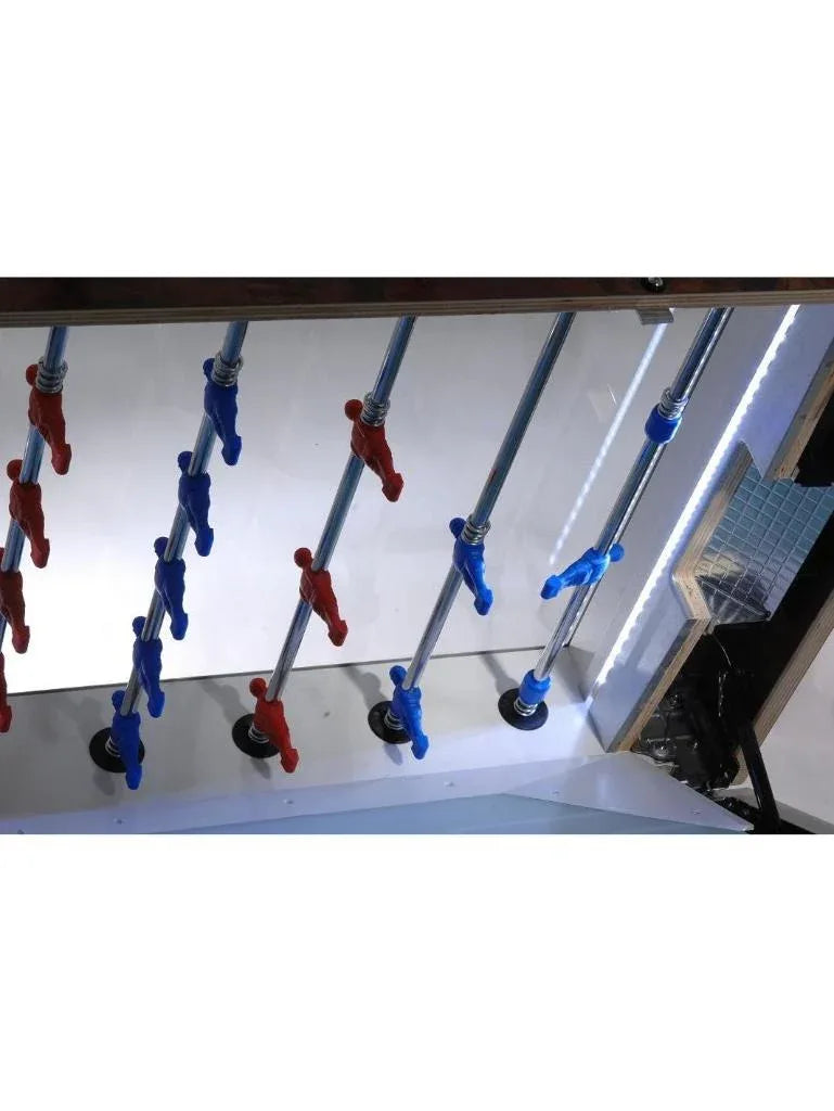 Olympic Silver Fussballtisch Garlando LED Spielfeldbeleuchtung