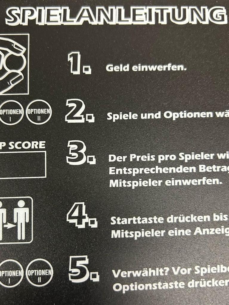 Panel Overlay mit Spielanleitung