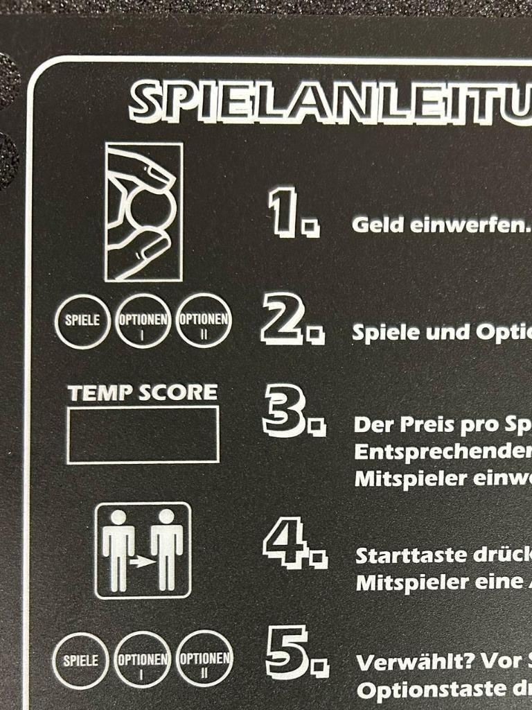Panel Overlay mit Spielanleitung
