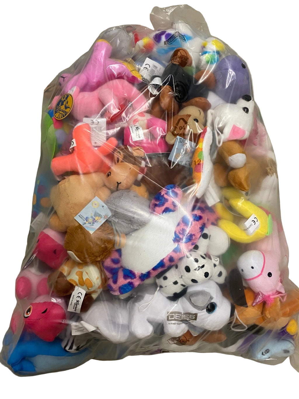 Peluches en sac 100 pcs.