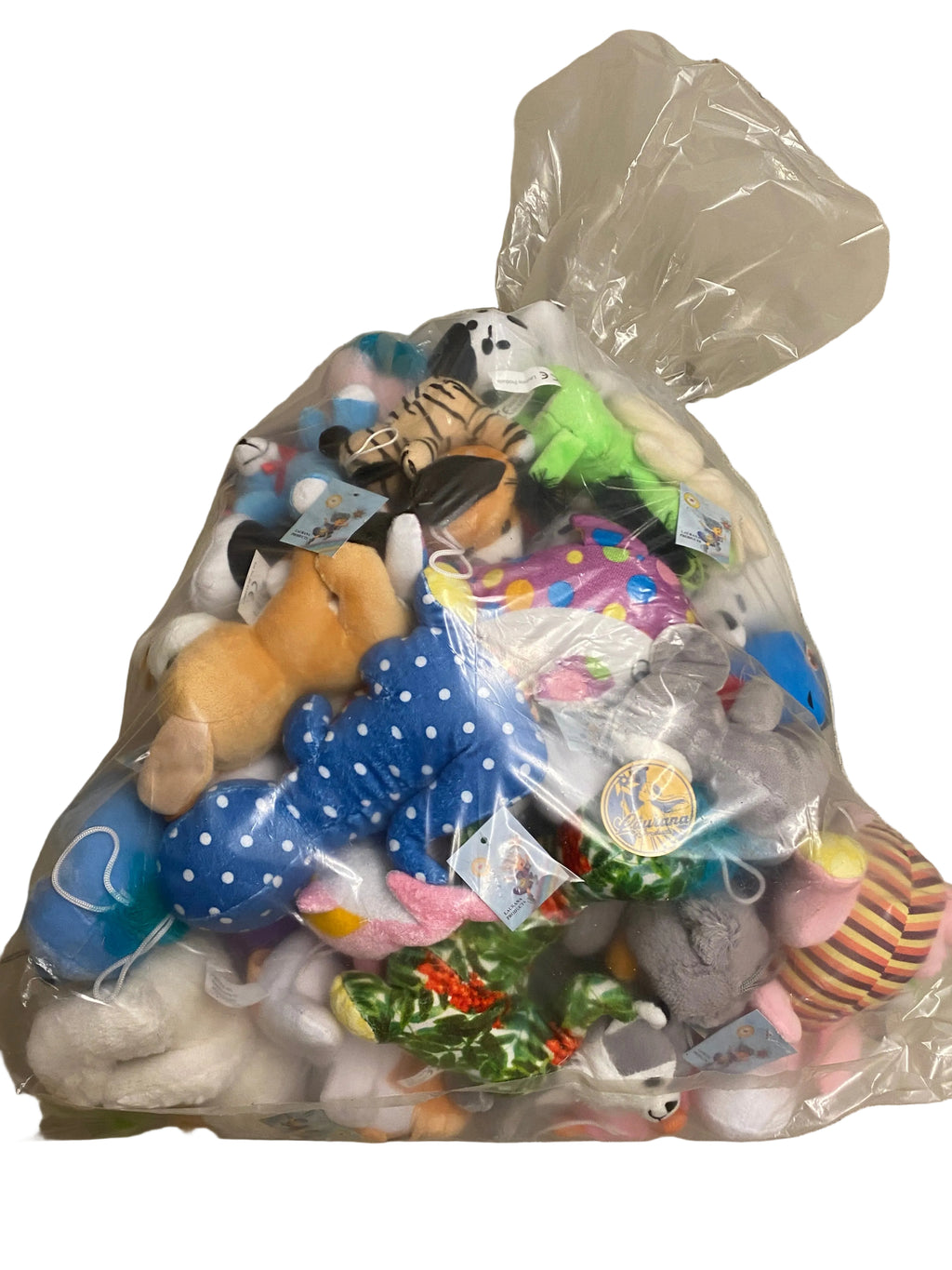 Peluches en sac 60 pièces