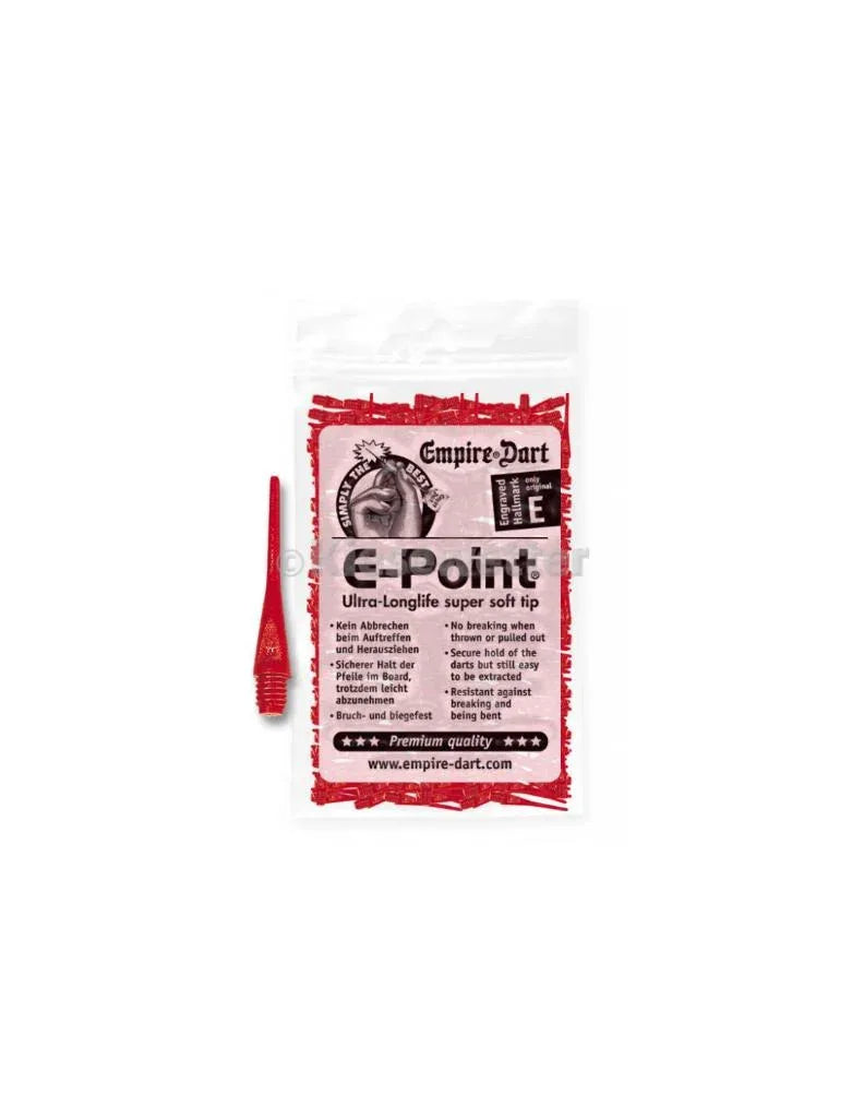 Softdart-Spitzen E-Point-LANG- Gewinde dünn - 500 Stück