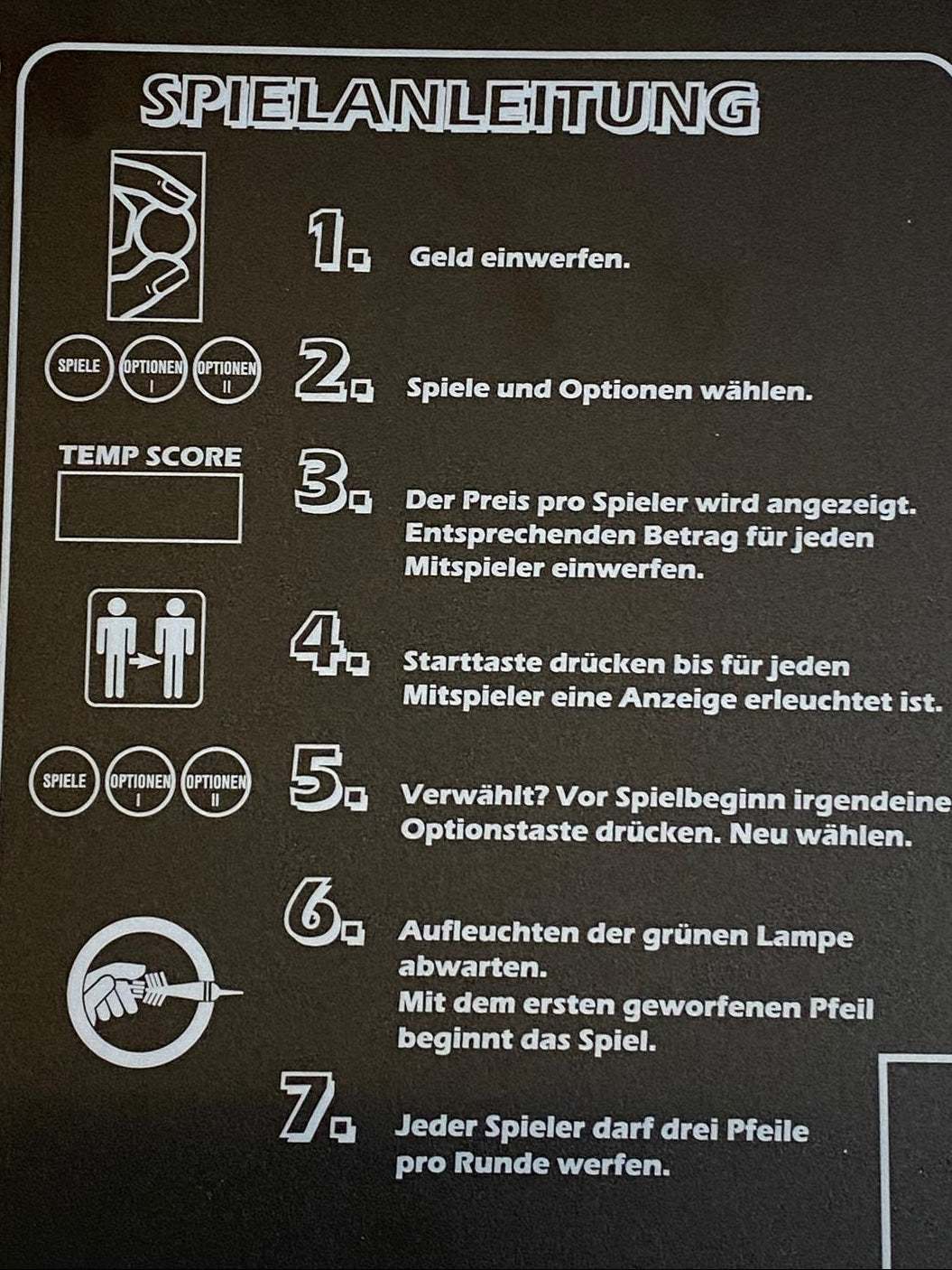 Löwen Dart HB8 Spielanleitung