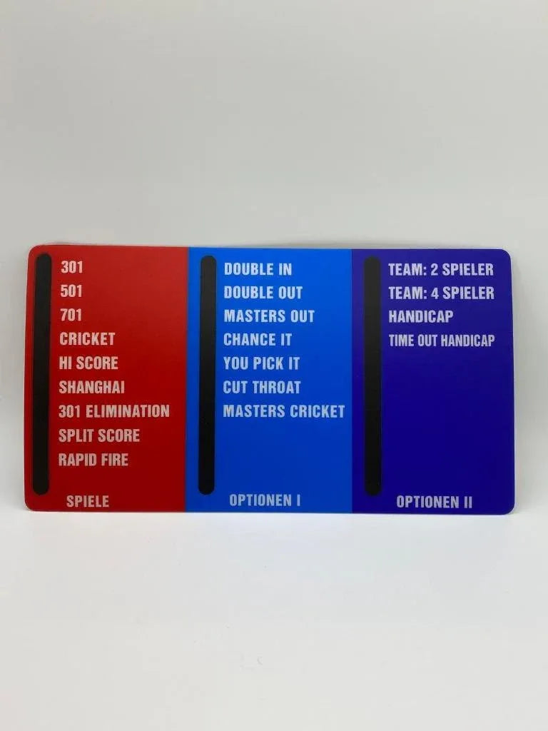Options de jeu Film adhésif