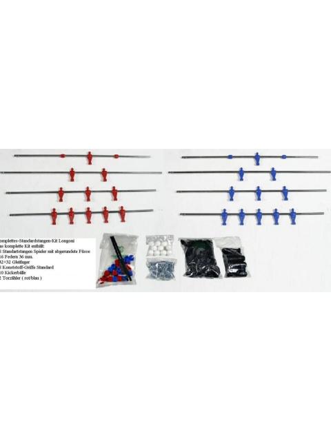 Kit de barres de baby-foot "Outdoor" Résistant aux intempéries pour épaisseur de paroi latérale de 22 à 30 mm