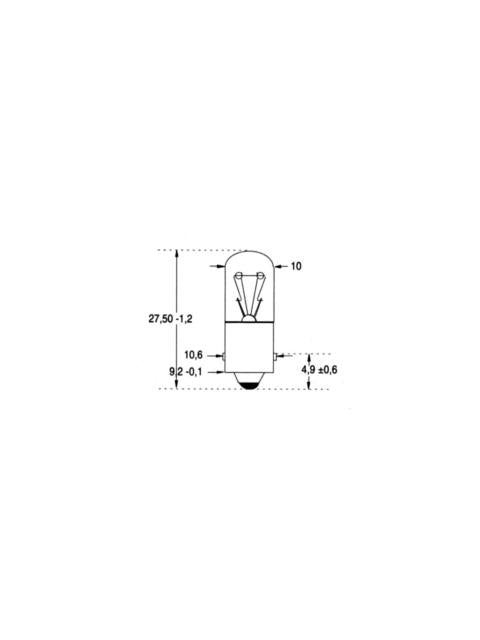 Flipperlampe Bajonett 6-8V