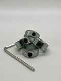 Metall-Torwartstangen-Stopper Garlando "Stellring-Set 4 Stück"